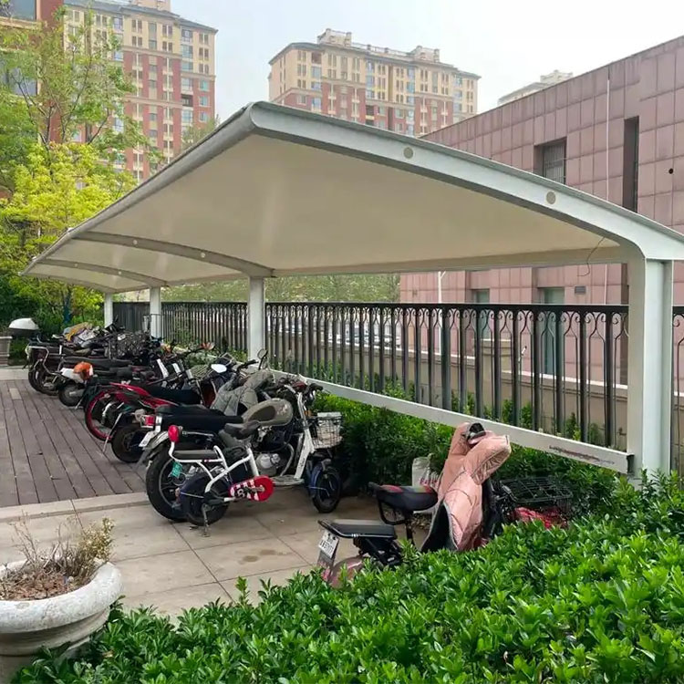 萨嘎县膜结构电动车棚